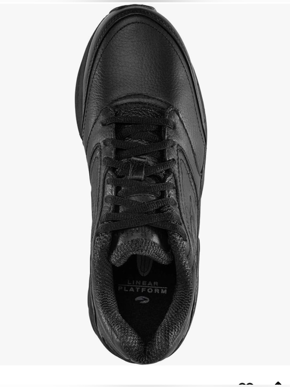 Brooks Men's Addiction Black Leather Walker Athletic Shoe 9.5 Wide D - Picture 12 of 12
